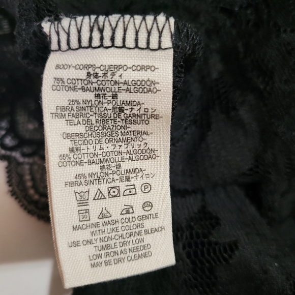 Free People black lace ruffle top - Picture 9 of 10